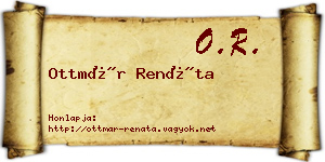 Ottmár Renáta névjegykártya